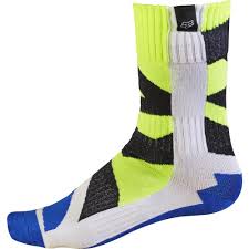 Носки подростковые Fox MX Creo Youth Sock White/Yellow