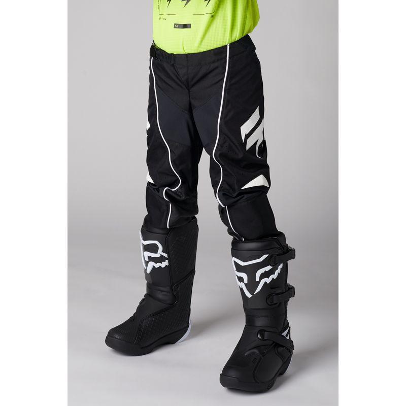 Мотоштаны подростковые Shift White Label Rokr Youth Pant Black/White