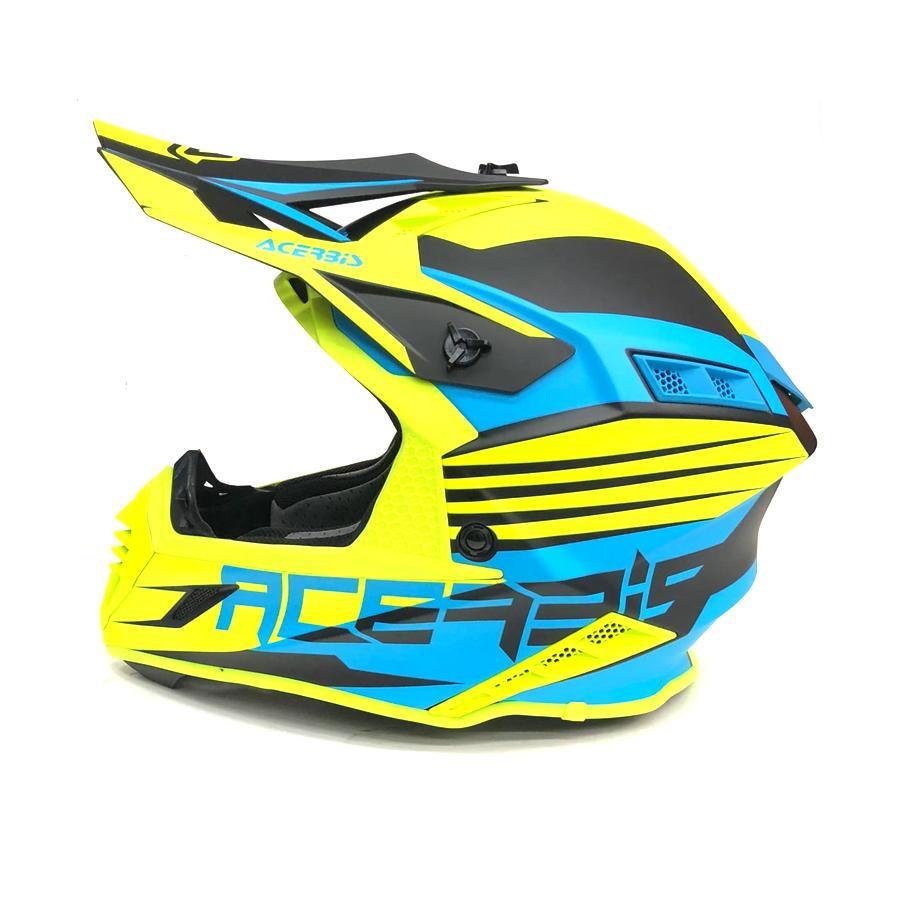 Шлем кросс ACERBIS X-TRACK VTR TURQUOISE/FLUO