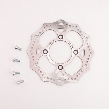 Диск тормозной передний для питбайка 220 мм #3 (4-х точечное крепление)